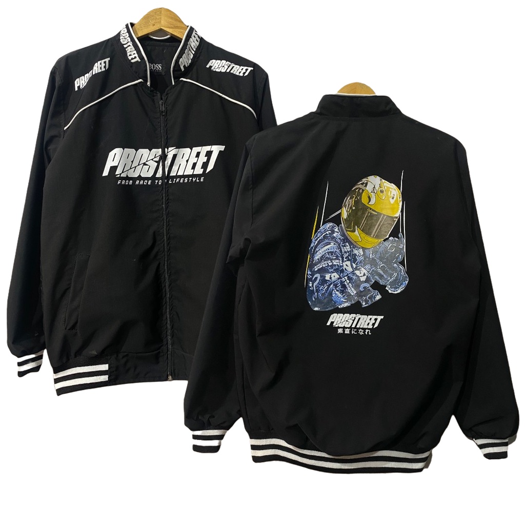 Sasuke id //Jaket Pria Sunmori Prostreet Tahan air / jaket pria sunmori prostreet / Zipper Hoodie Raching Sunmori Pria Jaket / Sweater Pria Prostreet Bahan Taslan(Tahan Air) Size Lokal M L XL