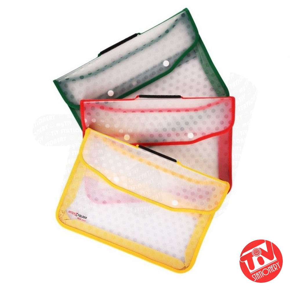 

AT Tas Kancing InterX BCX 200F Brief Case F4 / Folio Polkadot with Handle