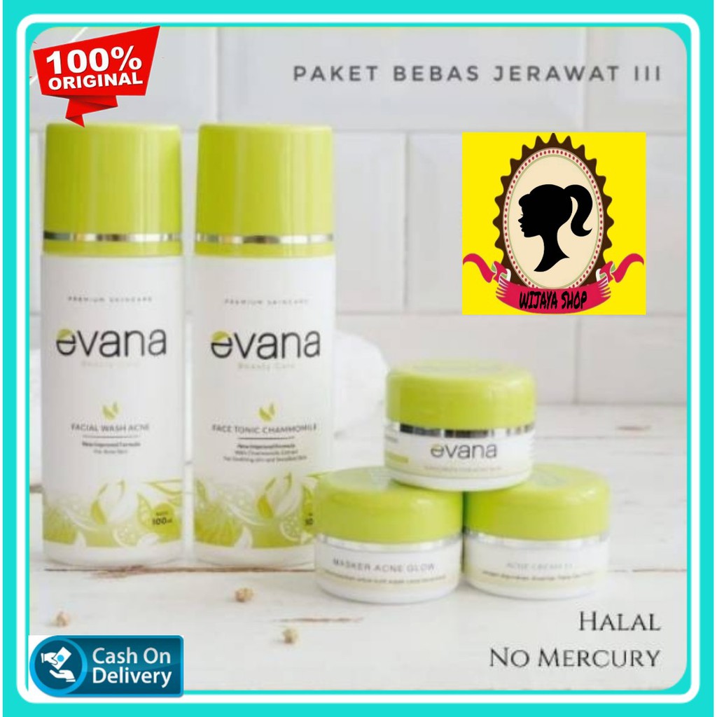 EVANA BEAUTY CARE - PAKET JERAWAT - JERAWAT- JERAWAT HILANG BPOM