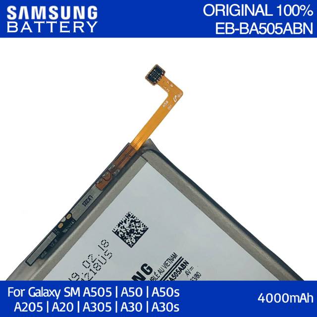 Baterai Batre Samsung Galaxy A20 A205 A30 A30S A305 A50 A50S A505 EB-BA505ABU Original Battery Batrai