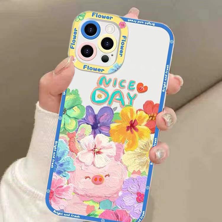 Soft Case Silikon TPU Transparan Desain Lukisan Untuk Iphone 12 13 SE 6 6S 7 8 Plus X XS XR 11 Pro Max