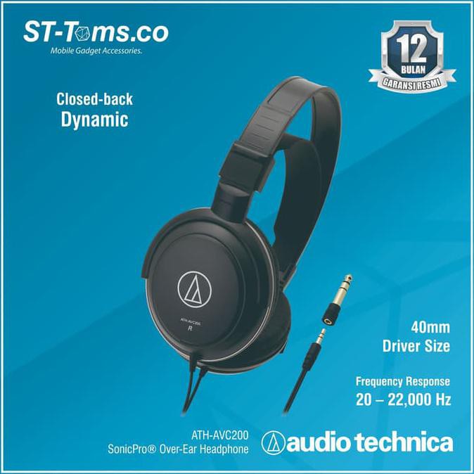 Audio Technica ATH-AVC200 SonicPro Over-Ear Headphone