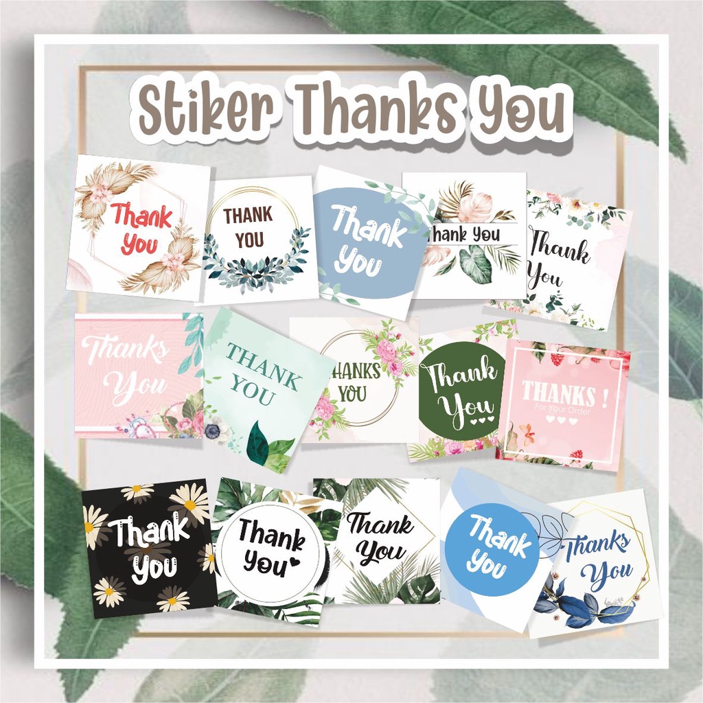 

[Promo Ready Stock] Stiker Terima Kasih, Stiker Label Thank You, Stiker Souvenir, Stiker Hampers,