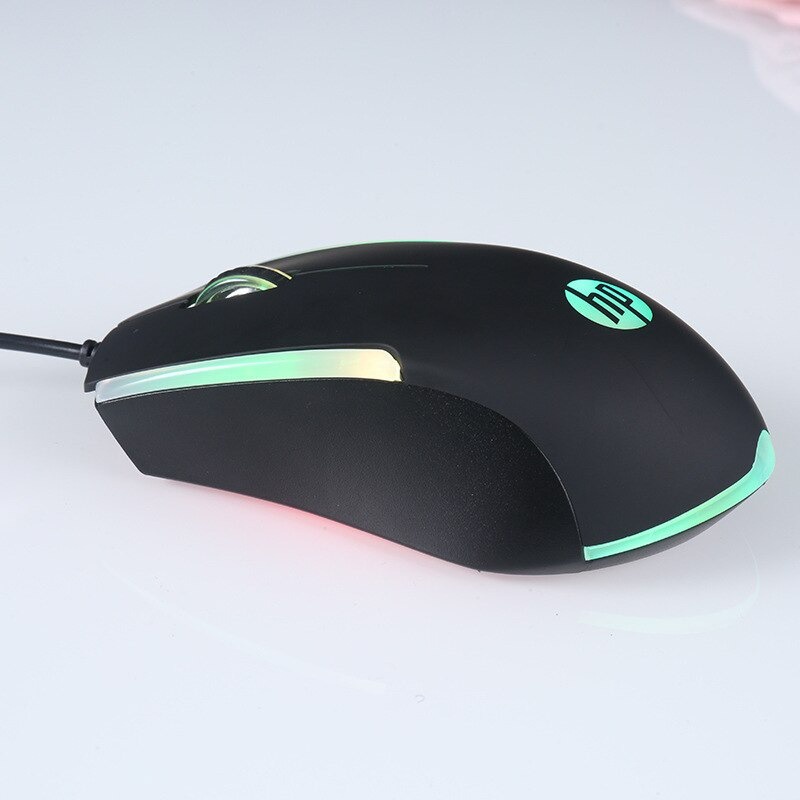 Mouse HP M160 Black 1000DPI BackLights LED RGB USB Wired