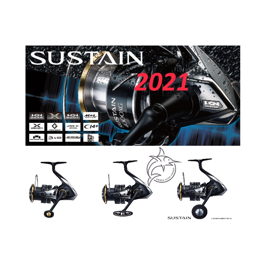Shimano 2021 Sustain FJ 2500 C3000 4000 C5000 Reel Pancing