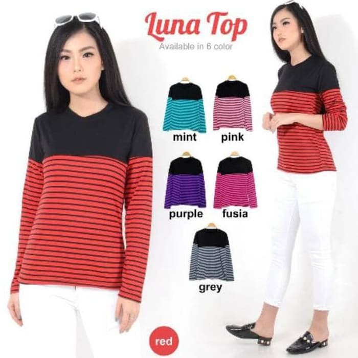 Pakaian Fashion Wanita Belle Fashion Baju Blouse Atasan Kaos Murah