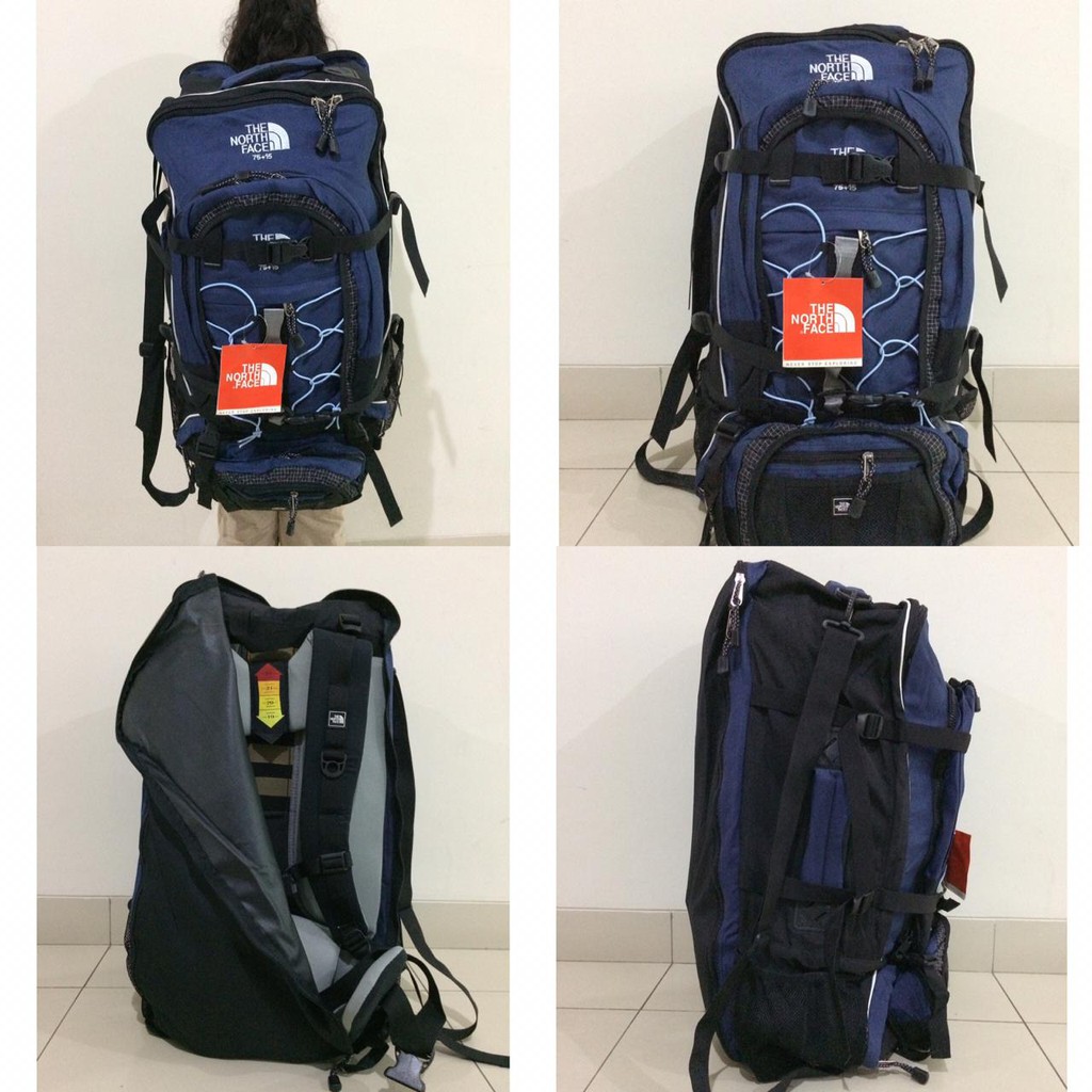 Tas Gunung The North Face 75 15 Liter Appalachian 3 In 1 Backpack Dark Blue Shopee Indonesia