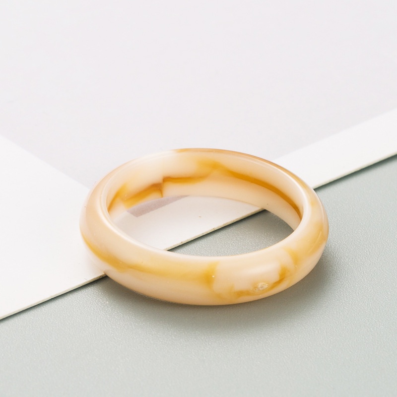 Womens Acrylic Ring Resin Ring Fashion Personality Japanese Simple Index Finger Rings Couple