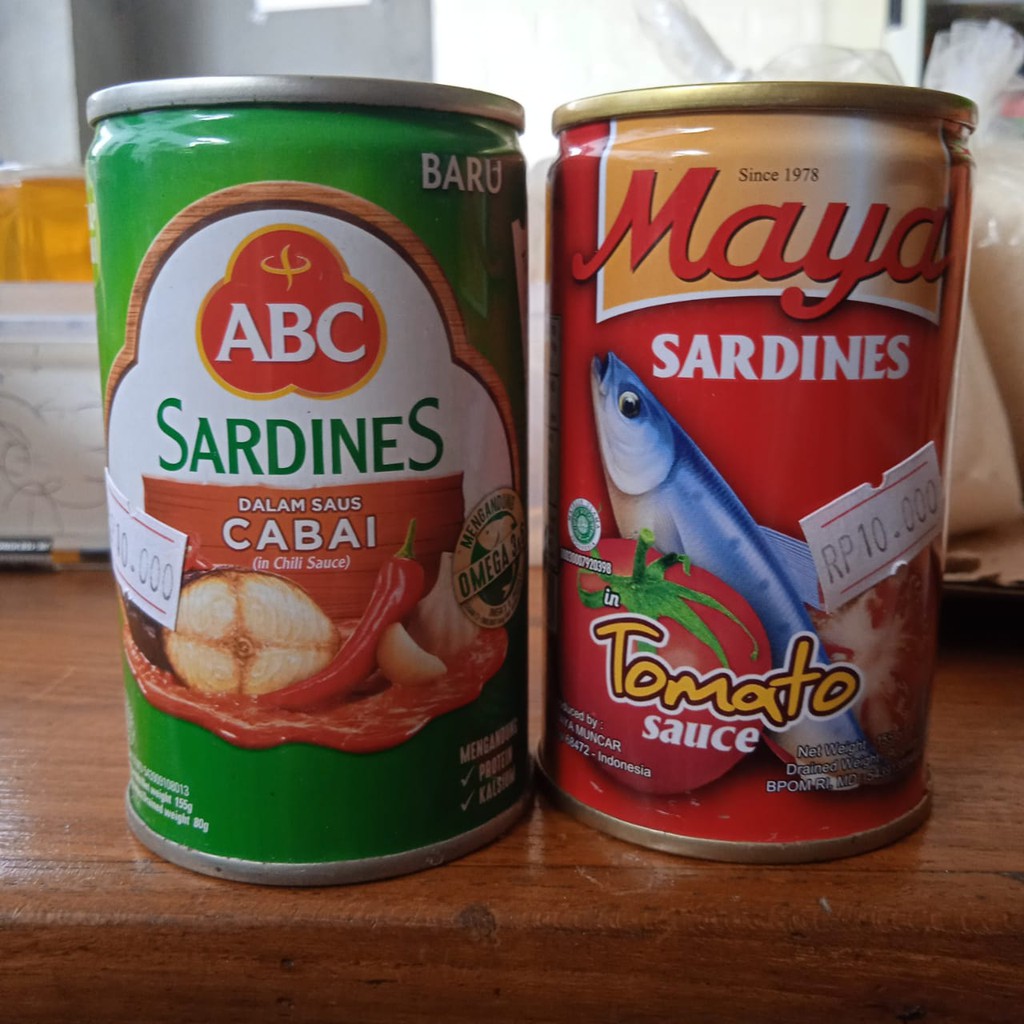 

Sarden Kaleng/ Sardines ABC dan Maya 155gr