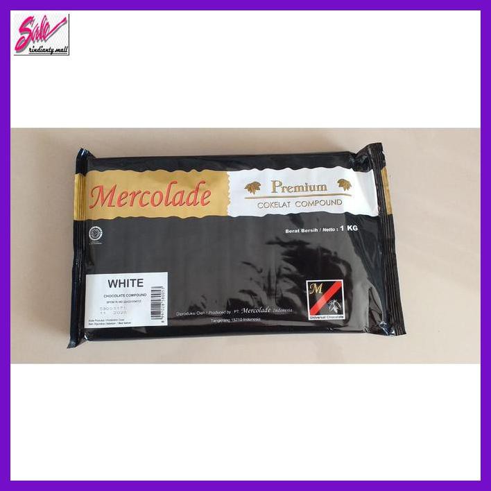 

SAKMACOKLAT- MERCOLADE WHITE PREMIUM / COKELAT BATANG 1 KG -MAKANAN-MINUMAN.