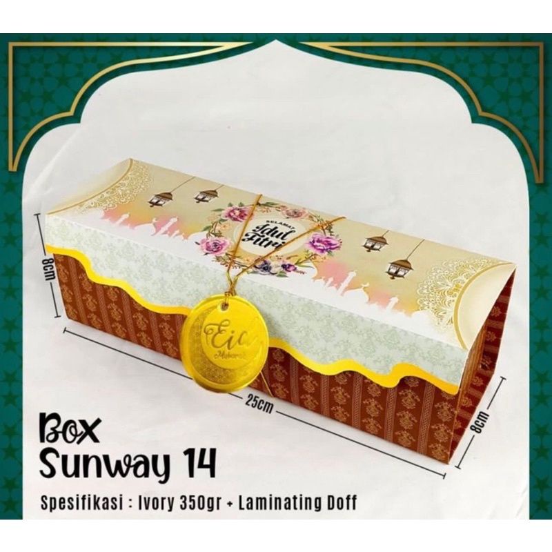 

kotak dus kue roll /cake box idul fitri hampers/souvenir lebaran soft brown mewah