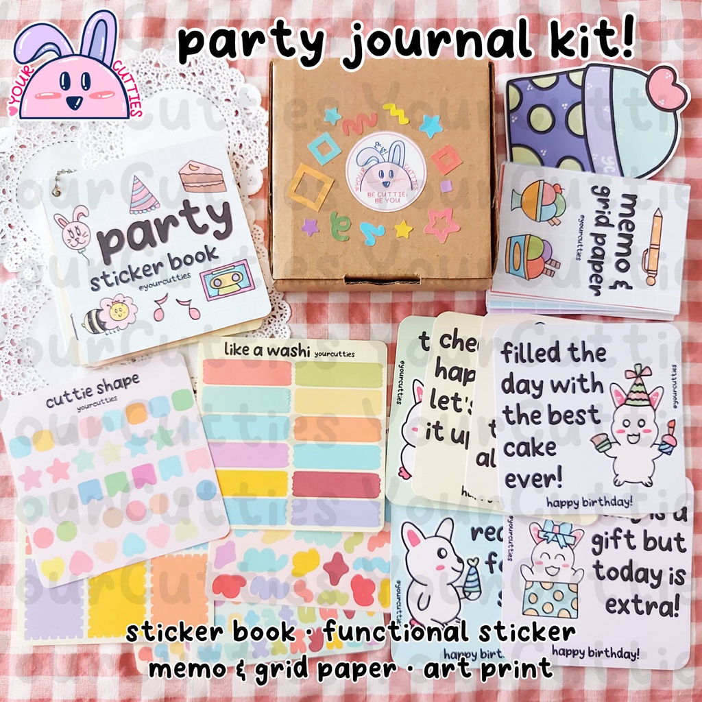 

[JURNAL KIT] BIRTHDAY PARTY SPECIAL KIT JOURNAL BUJO PLANNER