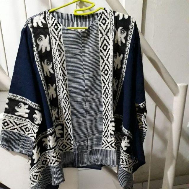 Blouse Etnik# Baju Atasan Jumbo Batwing Batik Katun Paris Berkualitas Batik Kantor Asli Solo
