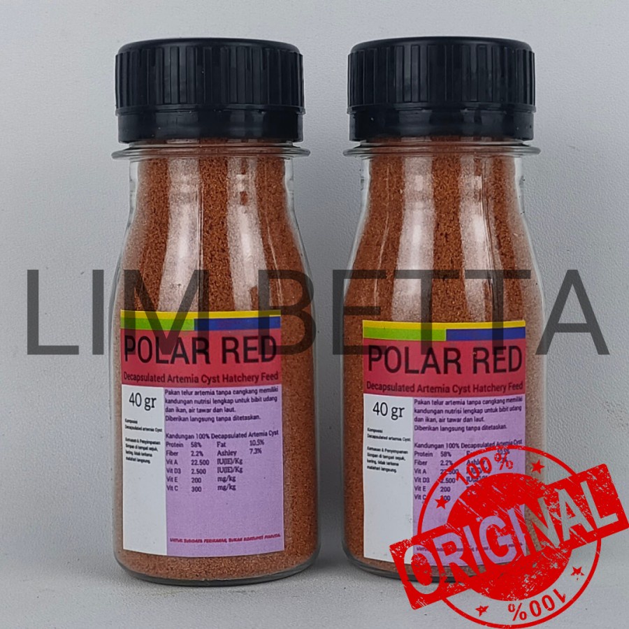 Polar Red Repacking 40gr / Artemia Shell Free polar red