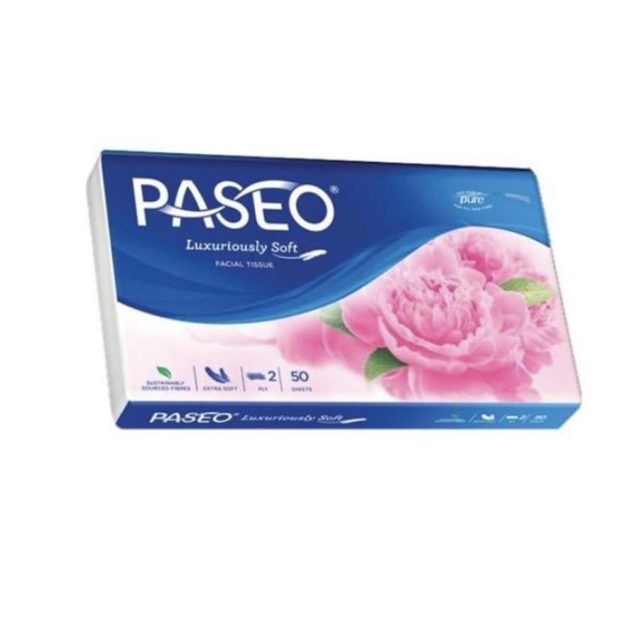 PASEO Luxuriously Soft Facial Tissue 50's