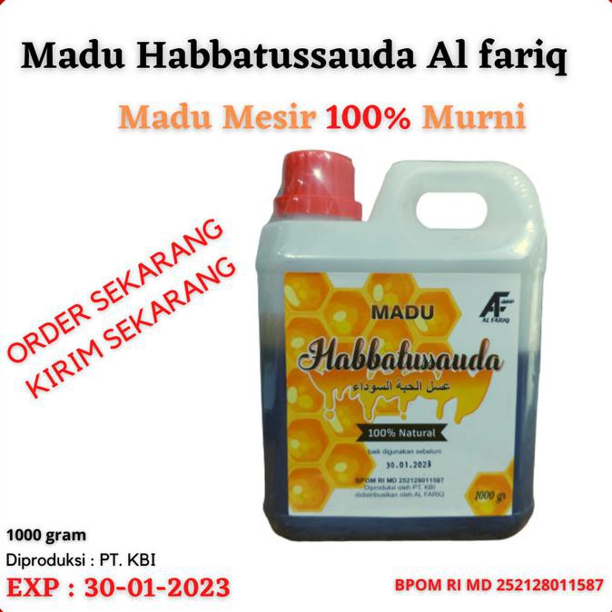 Madu Habbatussauda Murni|Original Al Fariq | 100% Natural Madu Manis