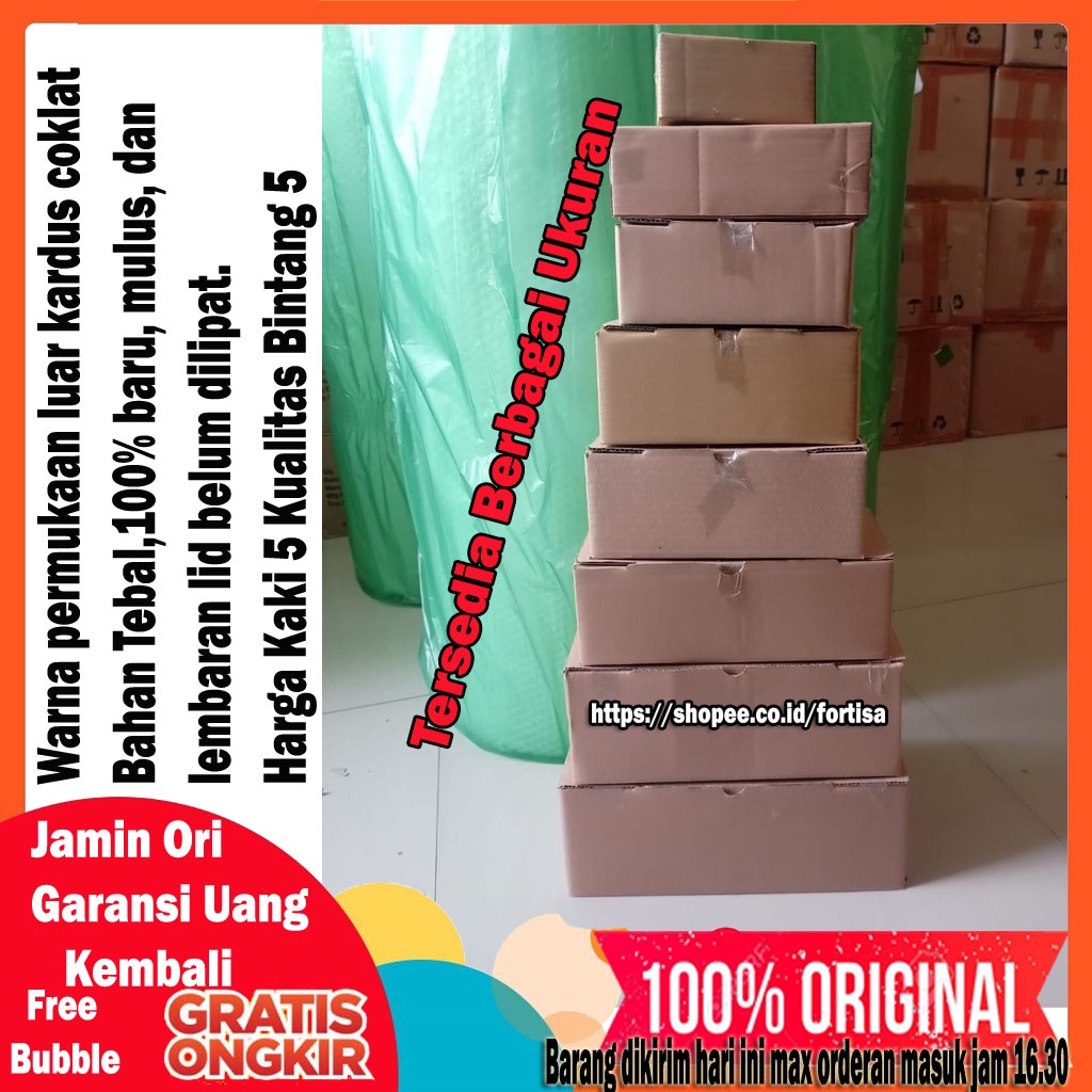 ([12 unyil] 18X12X7) DIJUAL KARDUS PACKING COKELAT / DUS PACKING KUAT DAN TEBAL