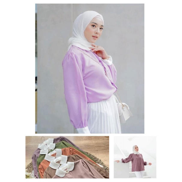 Neiko Blouse Blouse Wanita Blouse Murah Kemeja Wanita Blouse Wanita Kekinian Baju Wanita Kekinian