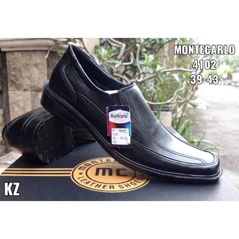 Sepatu Pantofel Pria Kulit Original - Sepatu Formal Pria Kulit Asli Montecarlo 4102
