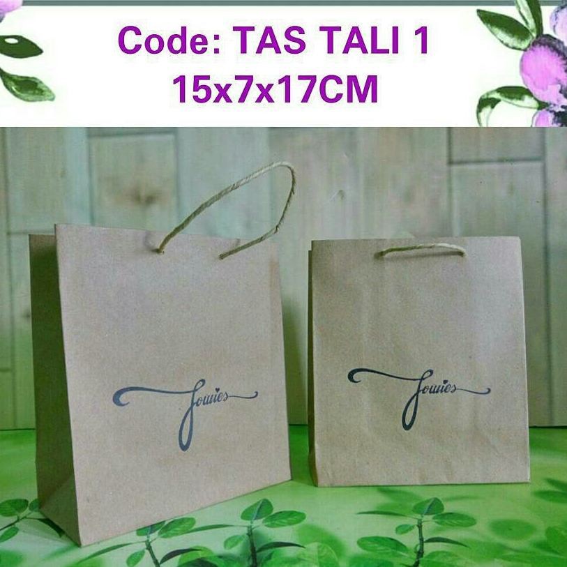 

Paperbag tas tali 1 ukuran 15x7x17 cm