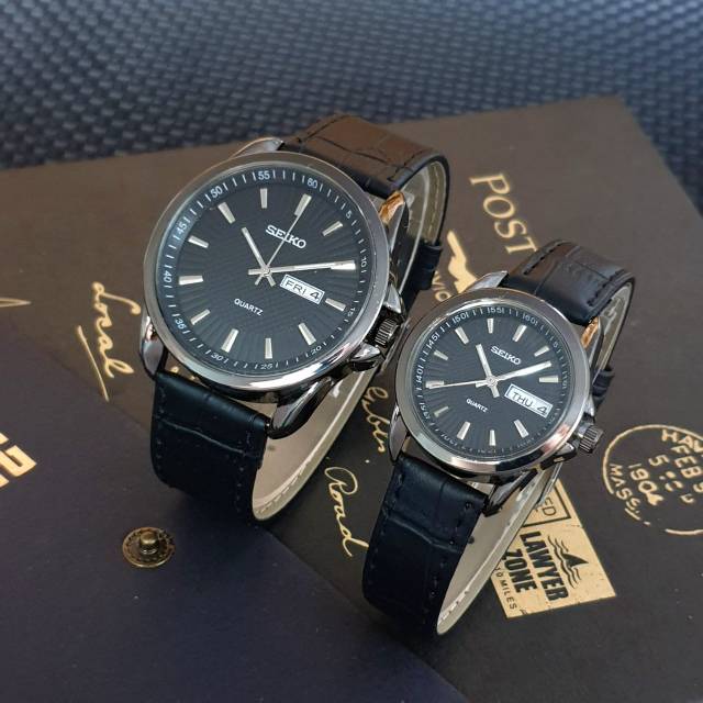 Jam Tangan Coupel Seiko Tali Kulit Super Mewah Dan Elegan - Jam Tangan Seiko Tali Kulit - Seiko 03