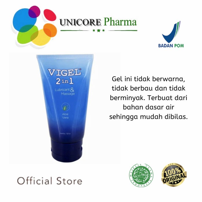 vigel 2 in 1 125 gr lubricant / pelumas