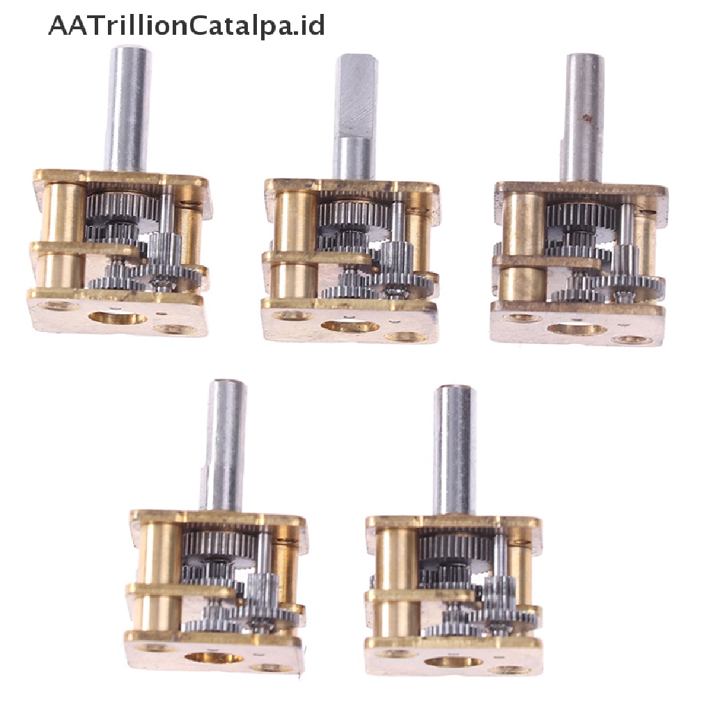 Aatrillioncatalpa 5pcs N20 gearbox Pengurang Getaran Bahan metal DIY N20