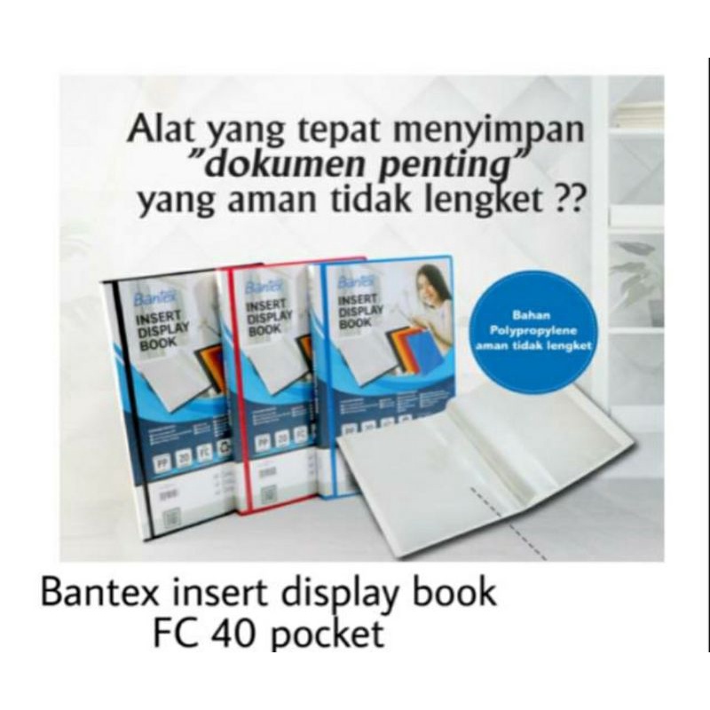 

Bantex insert display book FC 40 pocket