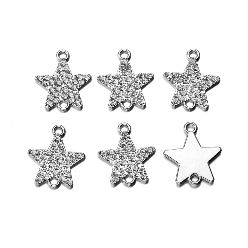 5pcs Liontin Bentuk Pentagram Simpul Pita Bahan Alloy Handmade Diy Untuk Membuat Perhiasan