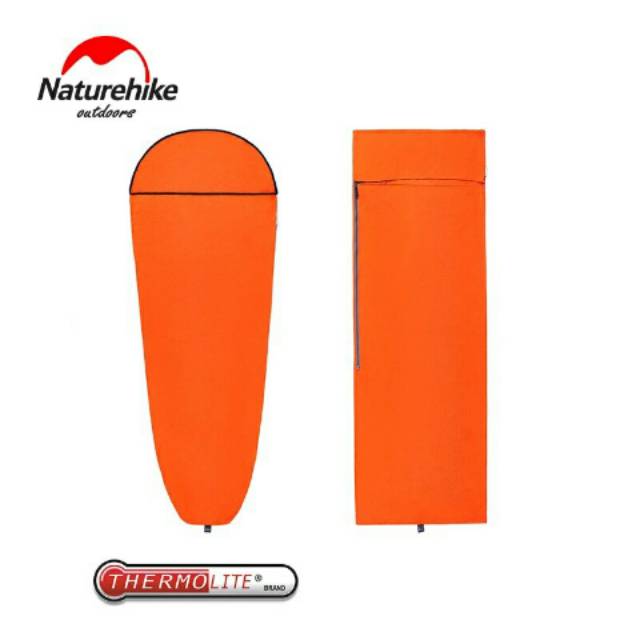SLEEPING BAG LINER THERMOLITE NATUREHIKE NH17N004-D TL080 TL075 KANTONG TIDUR PENDAKI MUMMY SQUARE