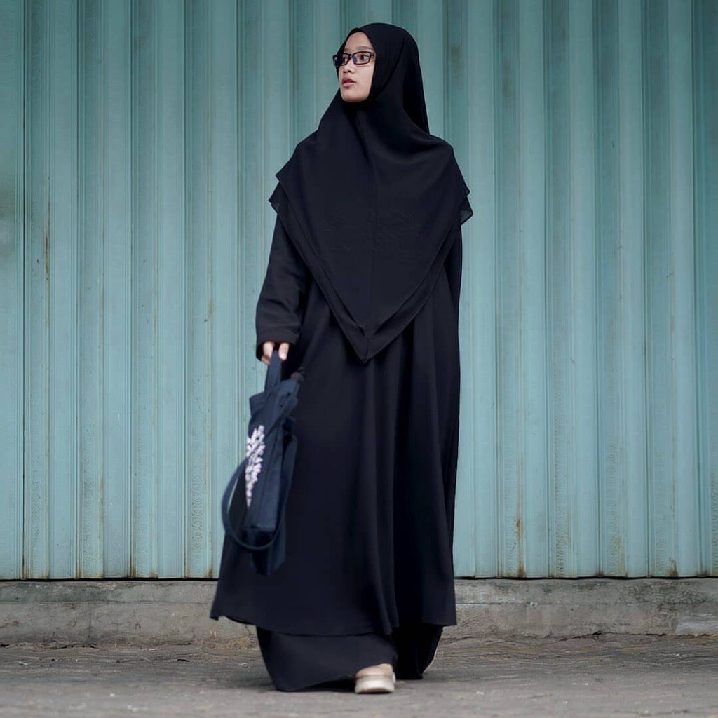 Gamis Sofi Hitam by HIJAB ALILA