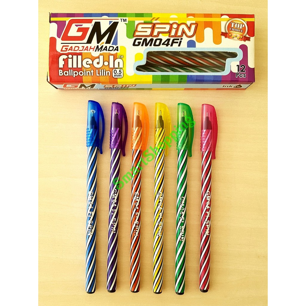 

Pulpen 0,5MM Merek GM SPIN / Aero (1 Pack isi 12 Pcs)