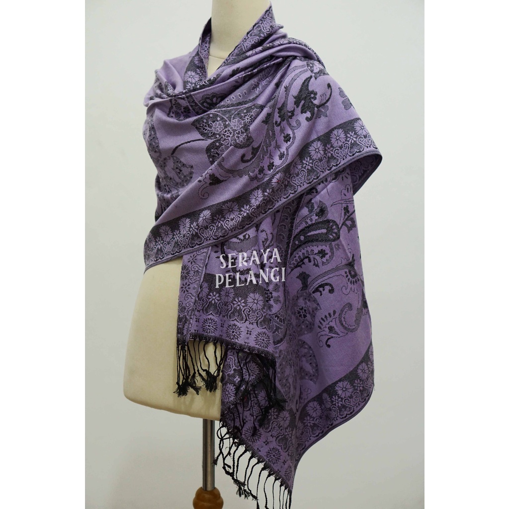 Pashmina Cashmere Keong 32 | Motif | Selendang | Scarf | Syal | Shawl | Pasmina | Souvenir | Hadiah Ulang Tahun | Birthday Gift | Aksesoris Fashion | Import Quality | Grosir Murah