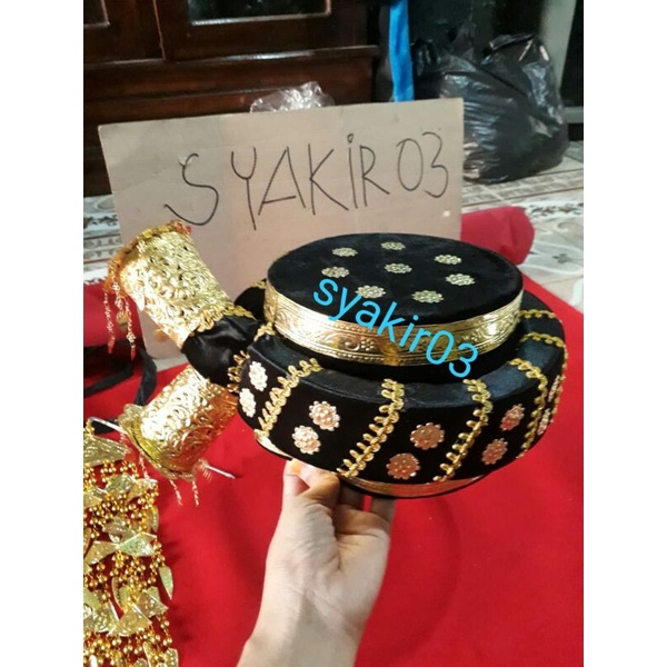 Topi pengantin adat Batak Bulang Mandailing