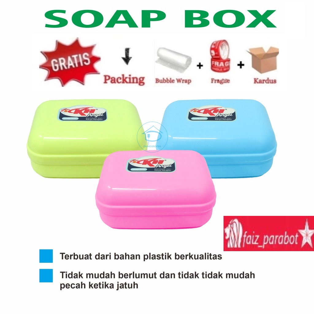 SERBA GROSIR MURAH CEPUK BOX TEMPAT SABUN KAMAR MANDI ANGLE