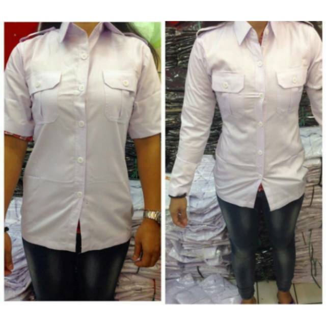 Baju dinas perawat lengan panjang