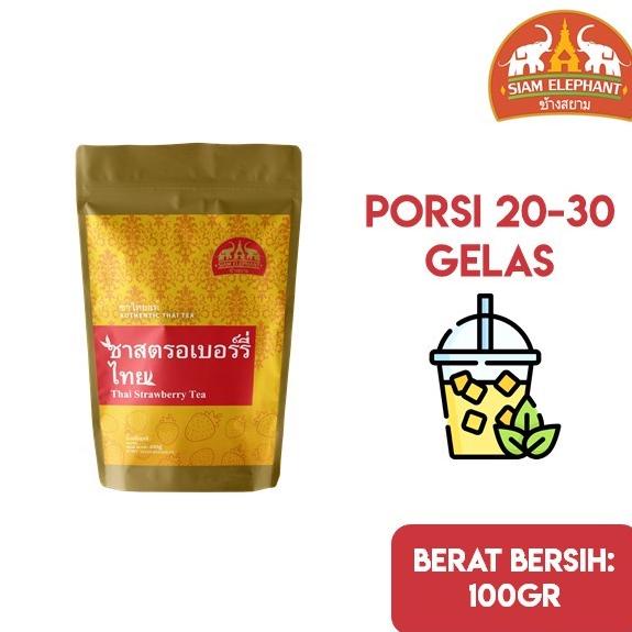 

[ COD ] Siam Elephant Strawberry Thai Tea / Teh Stroberi Thailand 100gr MURAH Kode 539