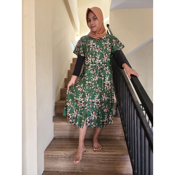 DRESS SIMANIS KERAH/DRESS KANCING/DASTER BALI