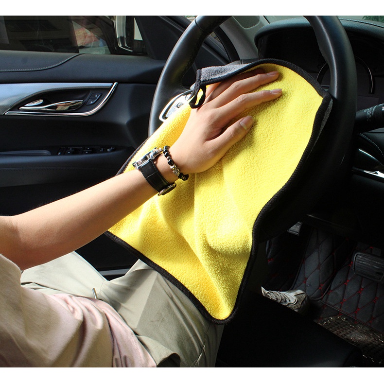 BEE - Kain Lap Microfiber Serbaguna Kain Lap Mobil Motor 2 Sisi Multifungsi