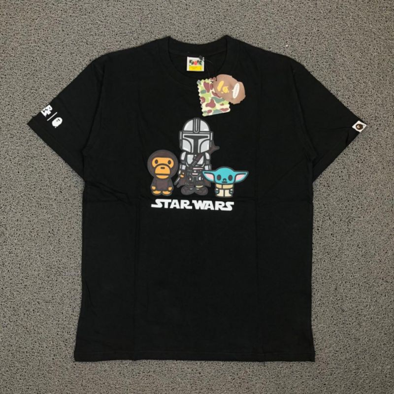 KAOS BAPE X STAR WARS CASUAL HYPE FASHION PRIA