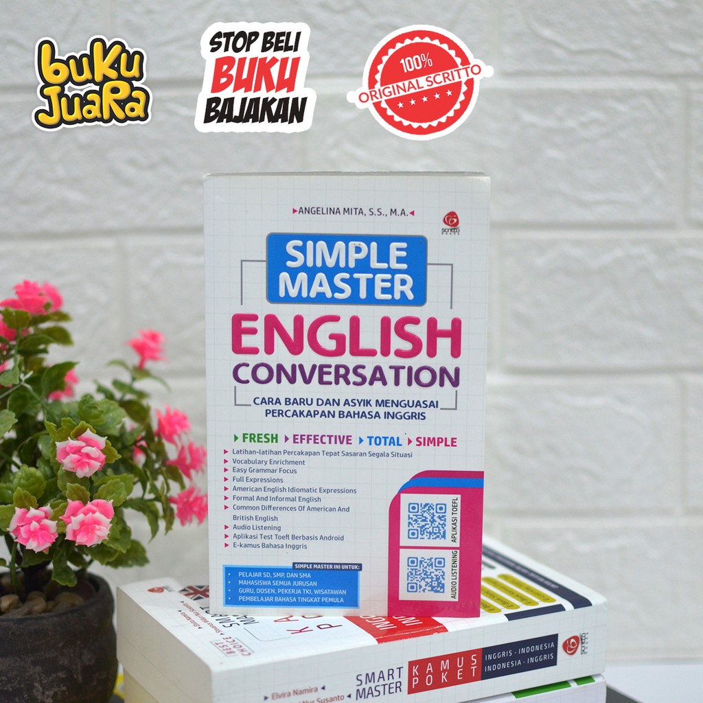 New Simple Master English Conversation Angelina Mita Scritto Buku Percakapan Bahasa Inggris Shopee Indonesia