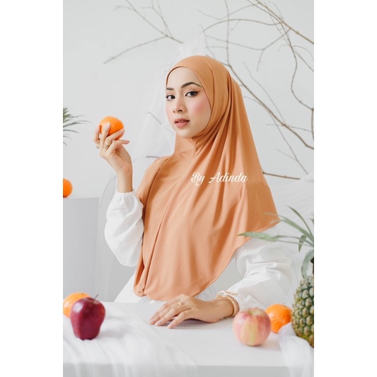 𝐁𝐘 𝐀𝐃𝐈𝐍𝐃𝐀 Khimar Daisy Jersey Bergo Instant Premium Non Pad syria Hijab Daily Daissy Jilbab malay Simple instan Kerudung