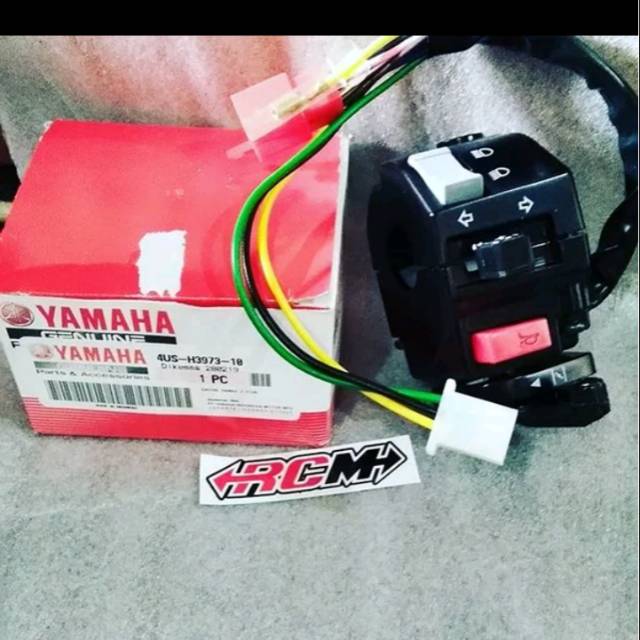 SWIT SWITCH HANDEL HOLDER SAKLAR KIRI YAMAHA F1ZR FIZR FIZ-R ORI  YAMAHA YGP ASLI 4US-H3973-10