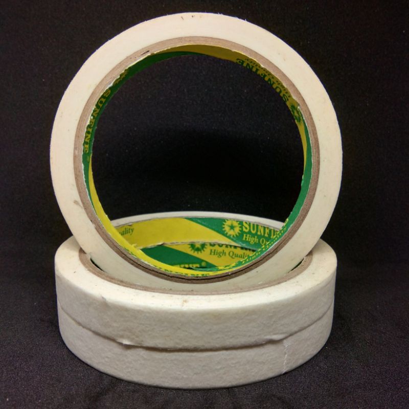 

ADK LAKBAN KERTAS KECIL 12MM LAKBAN 1/2 INCH MASKING TAPE Solasi Kertas Perekat Kertas Lakban Kecil