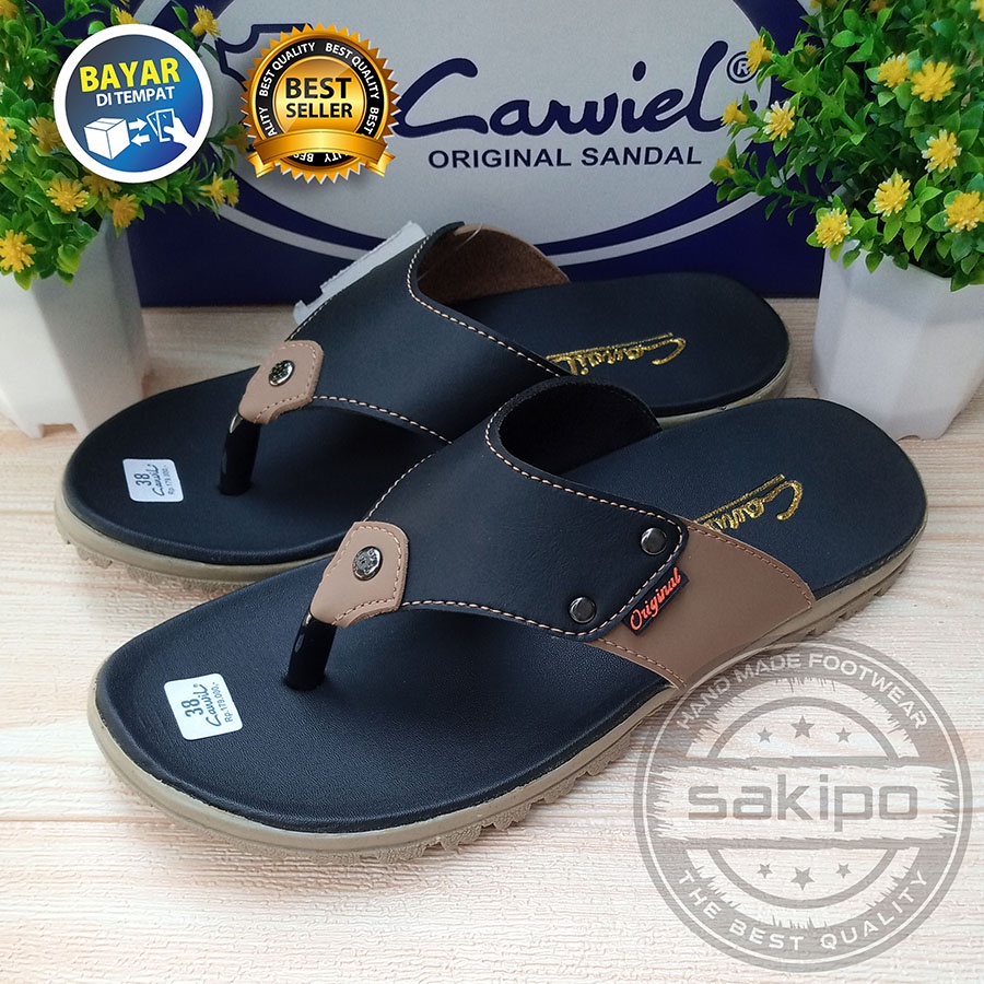 PROMO 4.4 MEGA SALE !! SANDAL JEPIT CANVIL NYAMAN DIPAKAI / SAKIPO