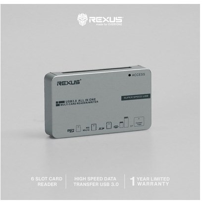 REXUS USB 3.0 Card Reader All in 1 Multi Card Reader - RXC-308 / C308