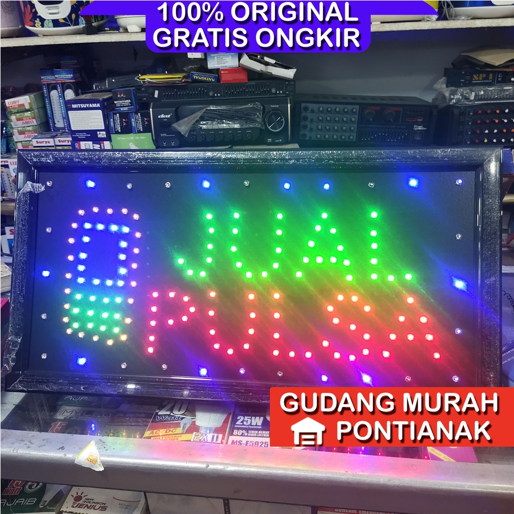 Papan Jual Pulsa LED berkedip untuk counter pulsa