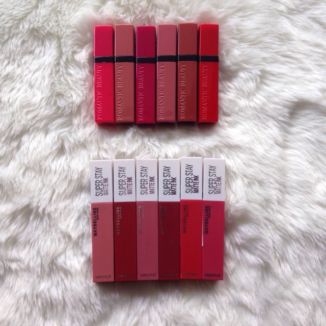 Lipcream Maybelline + Lipcream Romantic Beauty