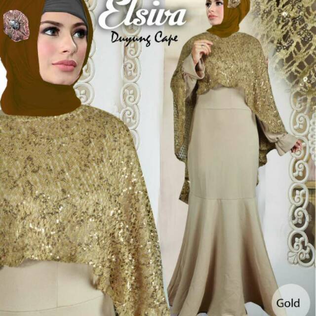 Elsiva Mermaid Cape Fashion Muslim Wanita