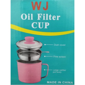 [ Cinicini ] Oil Pot Warna Wadah Penyaring Minyak Stainless Warna